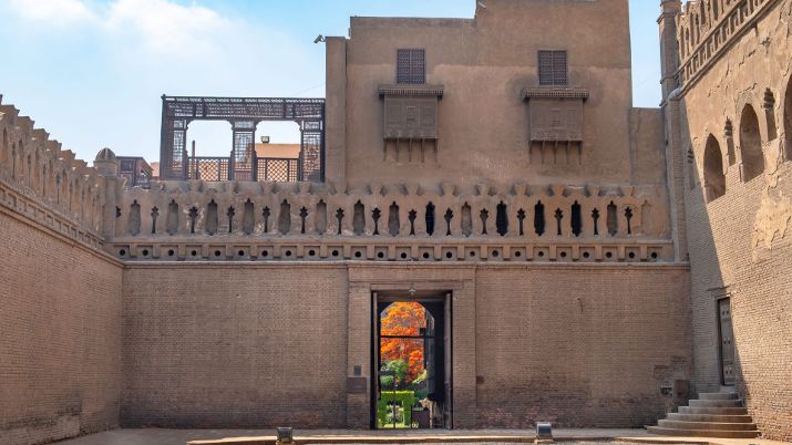 The Gayer-Anderson Museum is located in two historic residences in Islamic Cairo, showcasing traditional Islamic architecture