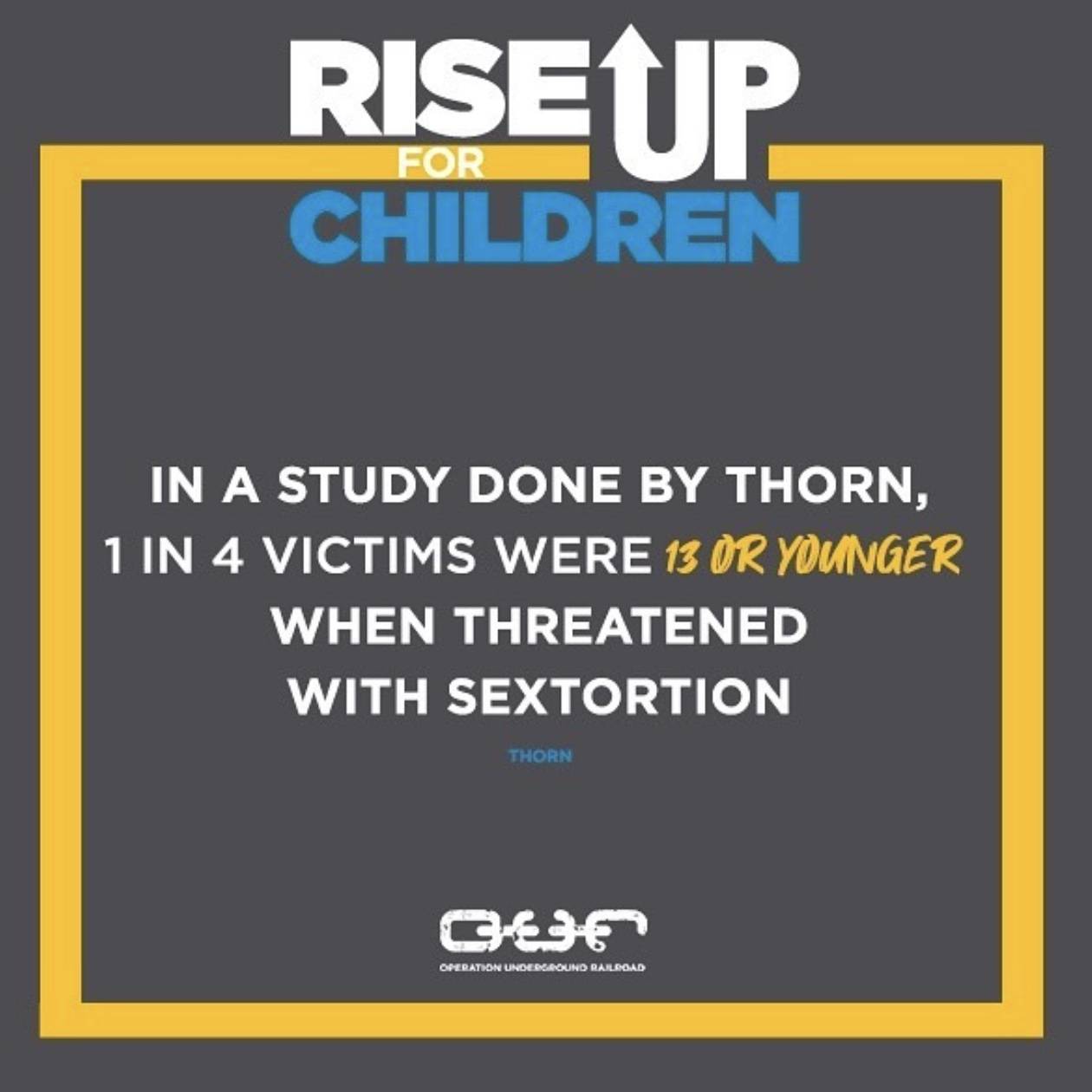 Rise up! Protect children from child sexual abuse material. 