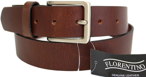 Budget New Genuine Leather Belt. Colour: Black or Brown. Style: 41016. Florentino - Image 5
