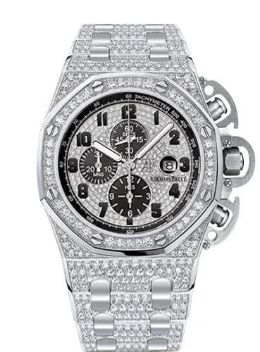 Royal Oak OffShore 26215 T3 White Gold / Diamond / Bracelet