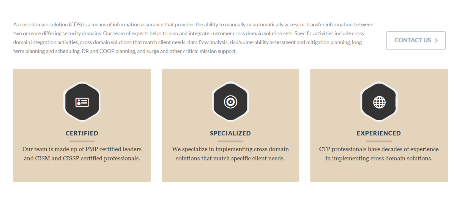 Columbia Technology Partners product / service