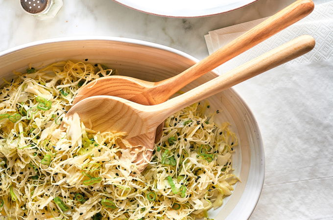 Grilled Sesame Drumsticks with Coleslaw