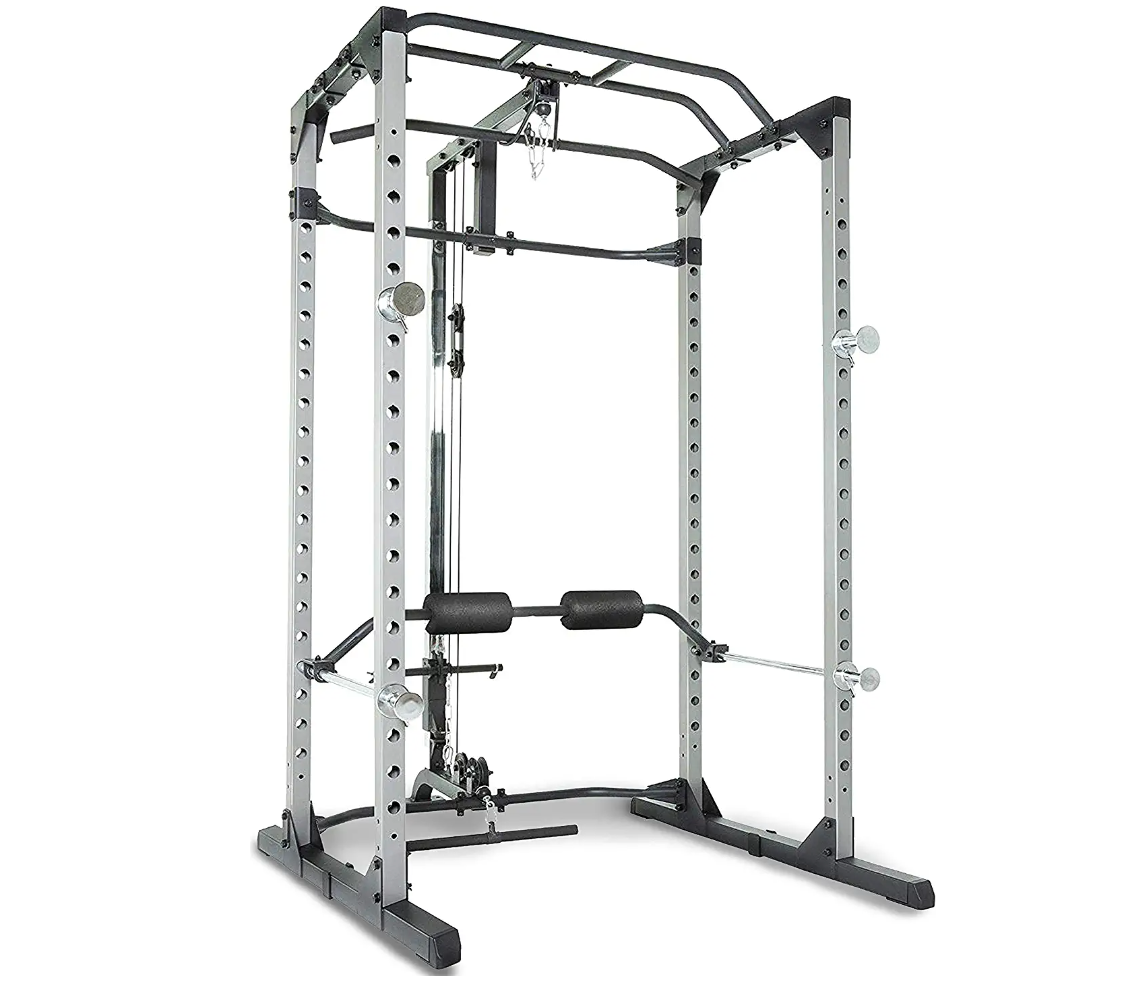 Fitness Reality Squat Rack Power Cage with Optional Lat Pulldown