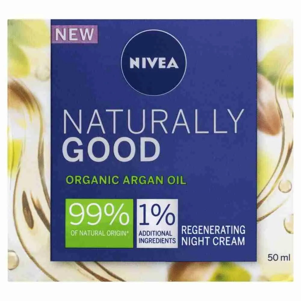 Nivea Naturally Good Regenerating Night Cream With Argan Oil