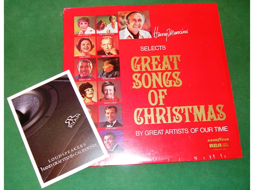 HENRY MANCINI - Selects GREAT SONGS OF CHRISTMAS  - * 1975 RCA SPECIAL PRODUCTS - GOODYEAR SERIES * NEW/SEALED
