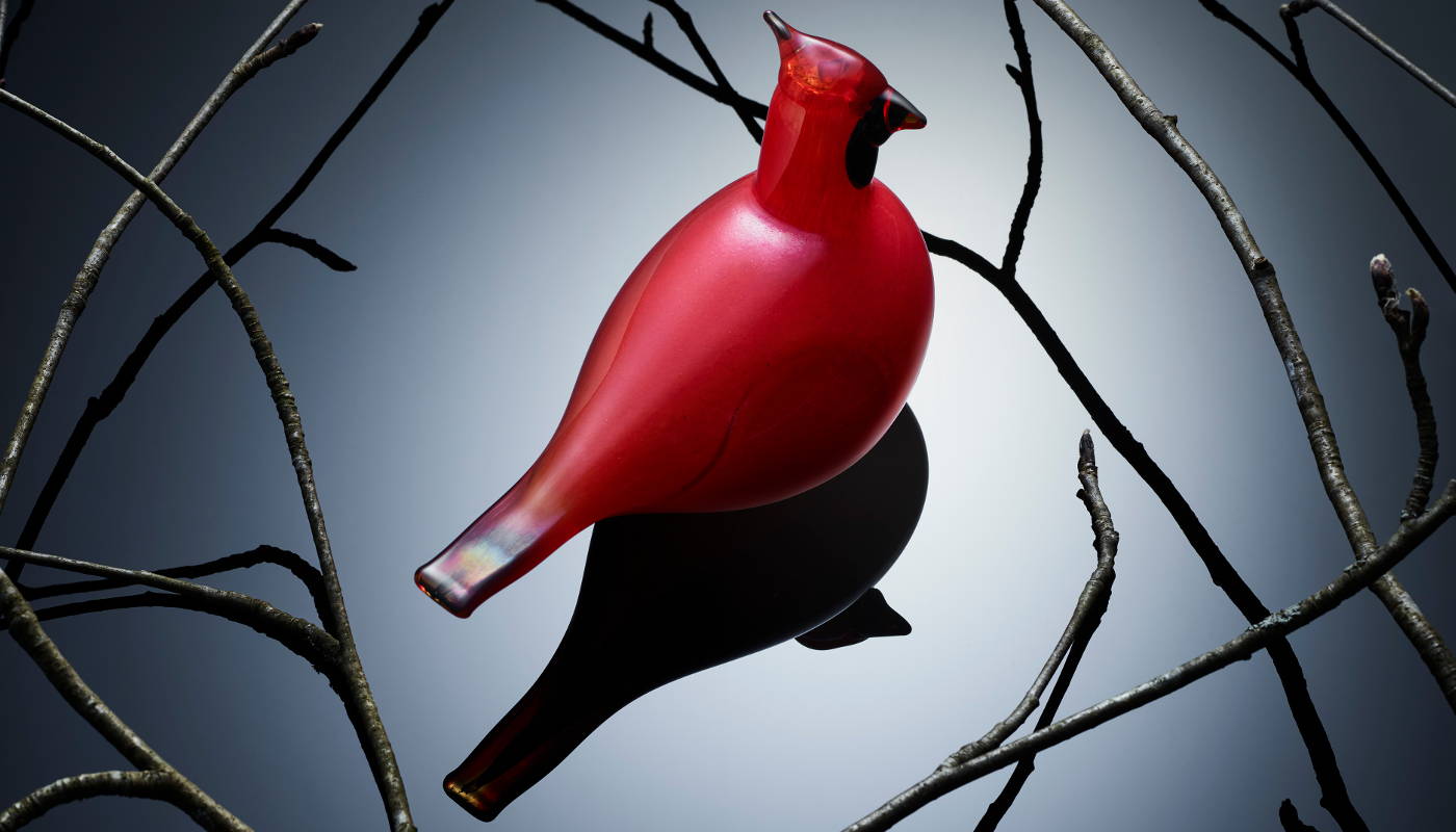 Iittala red Toikka bird