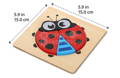 Montessori Happy Puzzles dimensions.