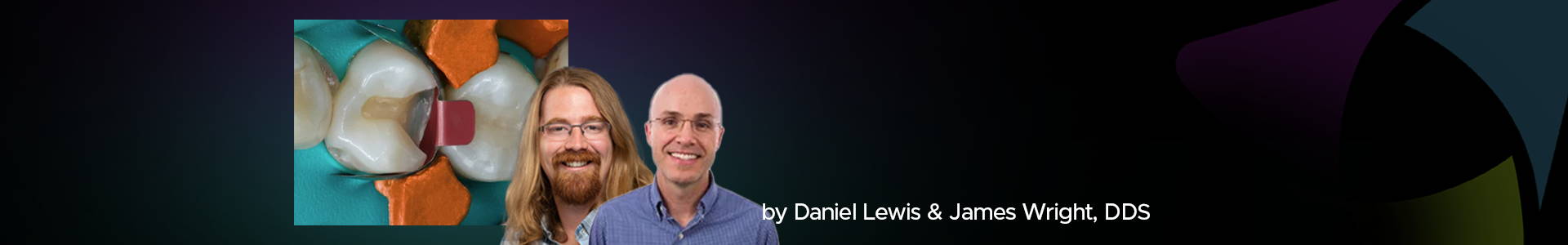 blog banner featuring Daniel Lewis, James Wright and a clinical image