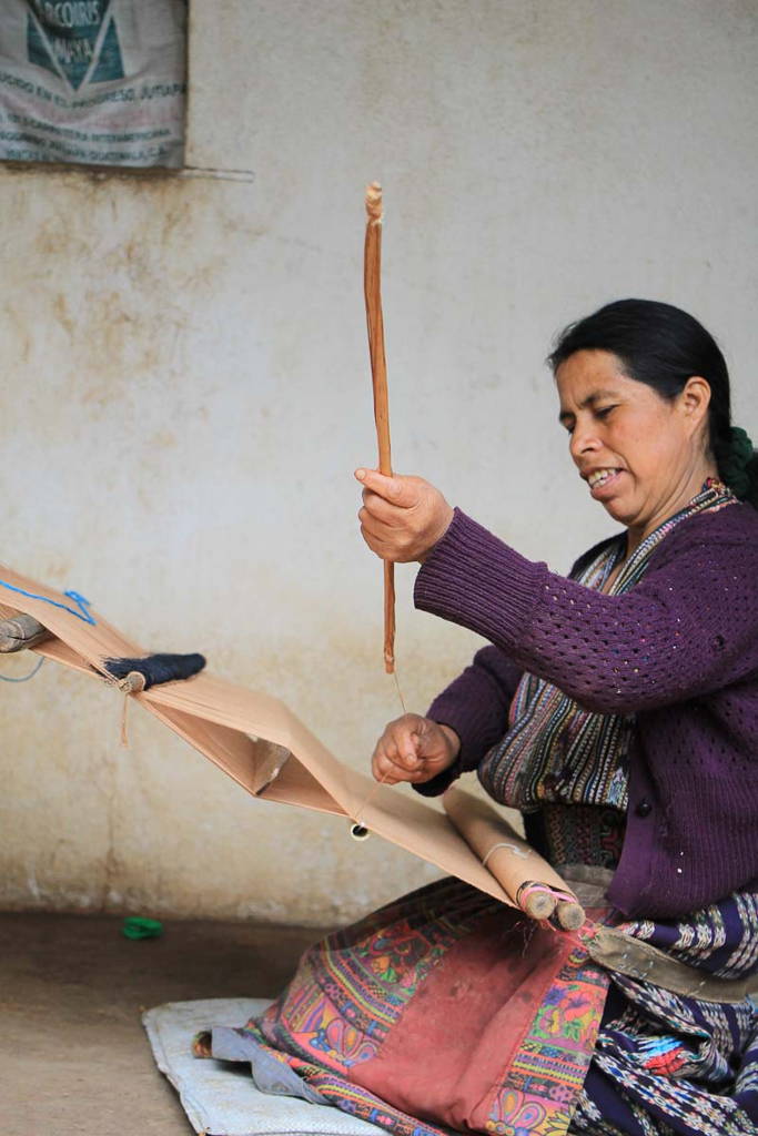 Mayan Kaqchikel Women Weaving