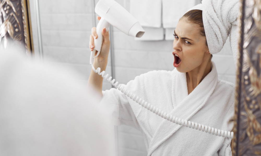 How do I blow dry my hair without daamage