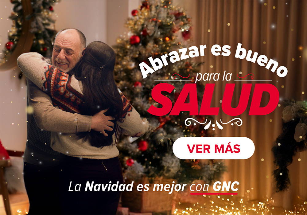 abrazar es bueno para la salud. navidad en GNC