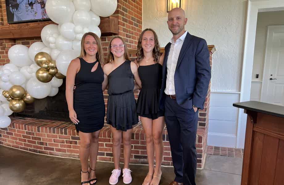 Franchise Owners of Primrose School Josh and Rosemary Briggle with their daughters