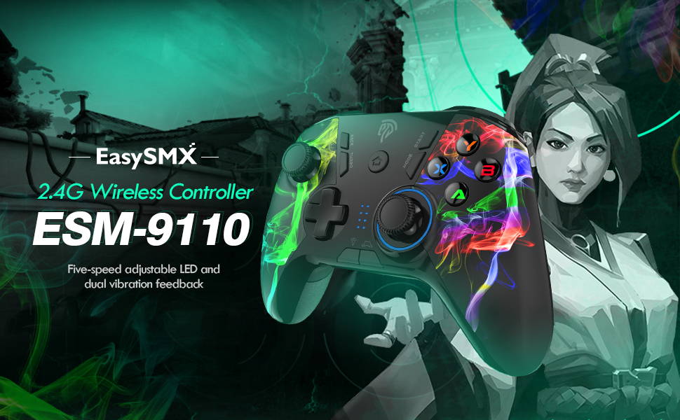 EasySMX 9110 best wireless controller for pc and ns