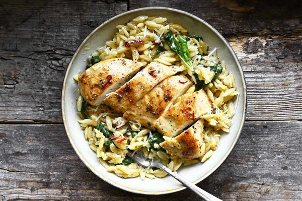 Photo of ALL NEW!!! Chicken Orzo Skillet 