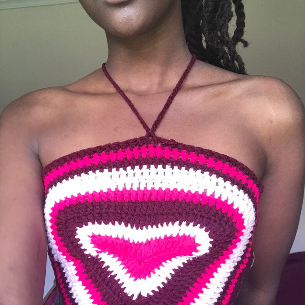 Crochet top|Easy crochet top pattern, crochet halter top pattern, crochet bralette top,