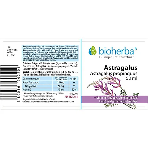 Astragalus, Astragalus propinquus, Tropfen, Tinktur 50 ml