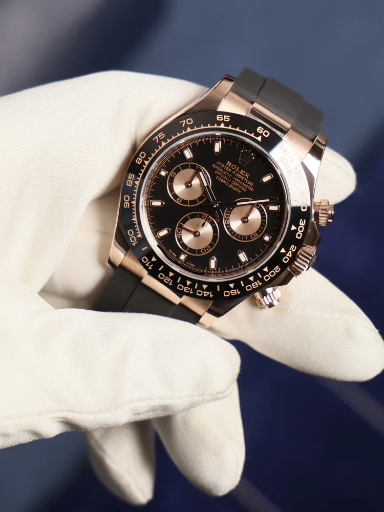 Bright Black and Sundust Dial Oysterflex, image 1