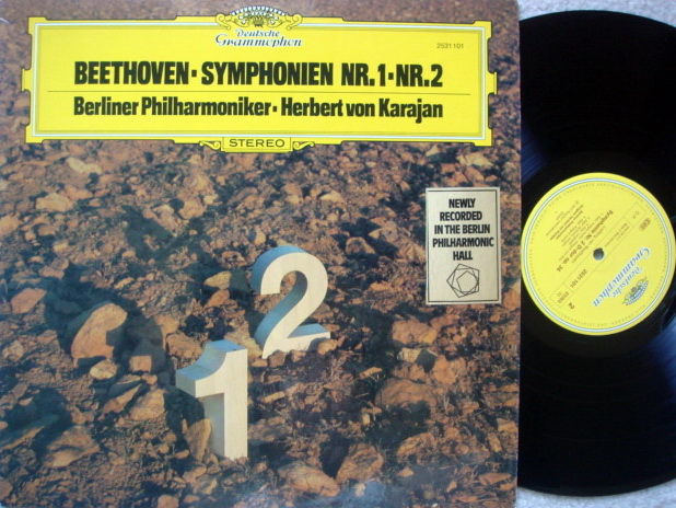 DG / KARAJAN-BPO, - Beethoven Symphony No.1 & 2, NM!