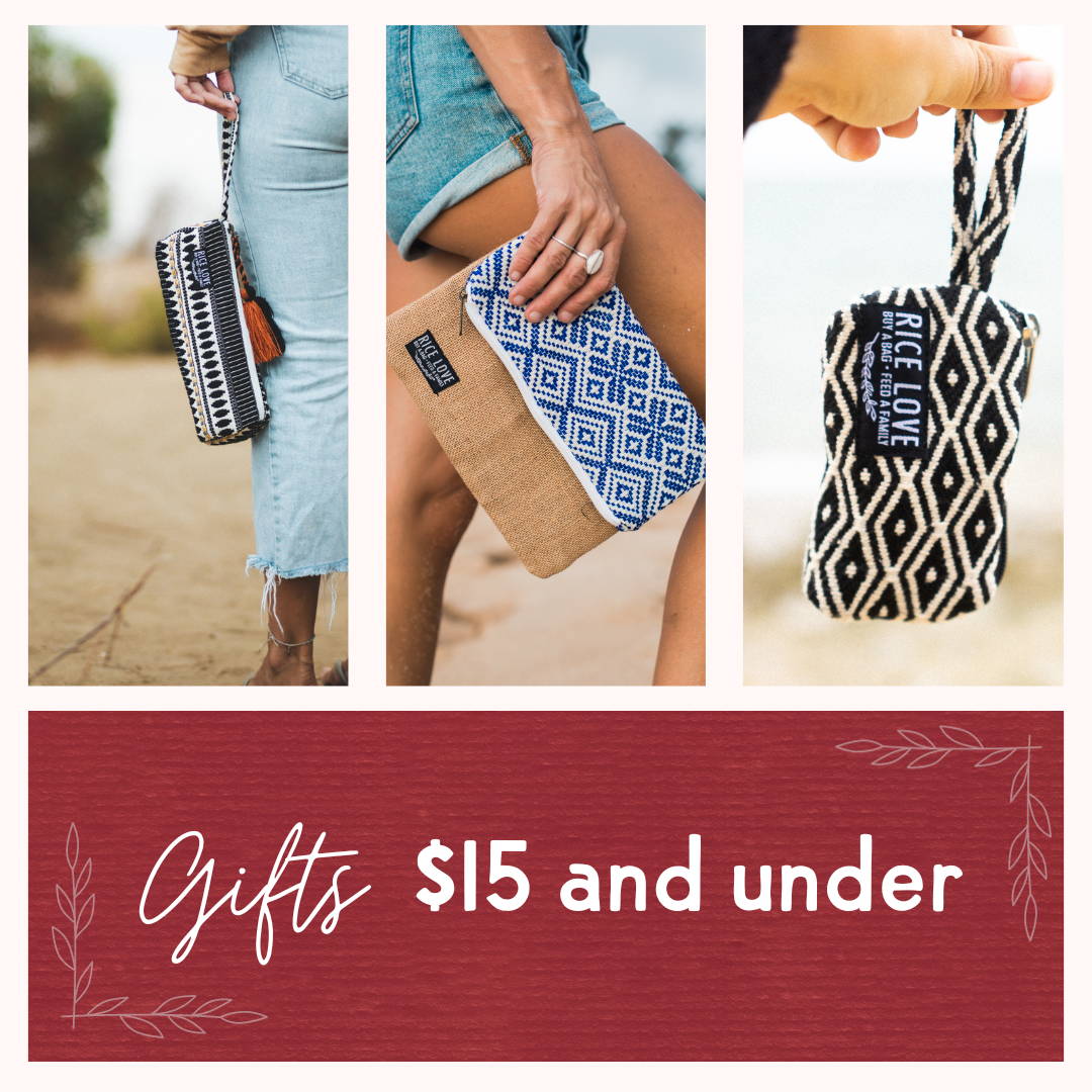 Rice Love Holiday Gift Guide $15 and under holiday stocking stuffers 