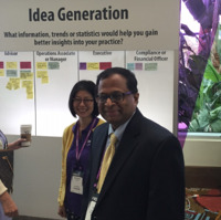 The gregarious and dynamic Nagappan held court in the Pershing Pavilion demonstrating the many uses for emerging technologies.