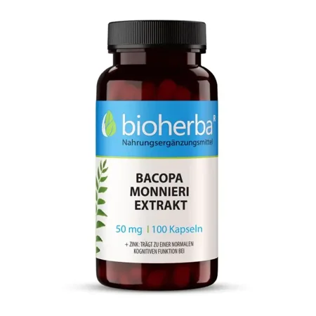 Bacopa Monnieri Extrakt 50 mg 100 Kapseln