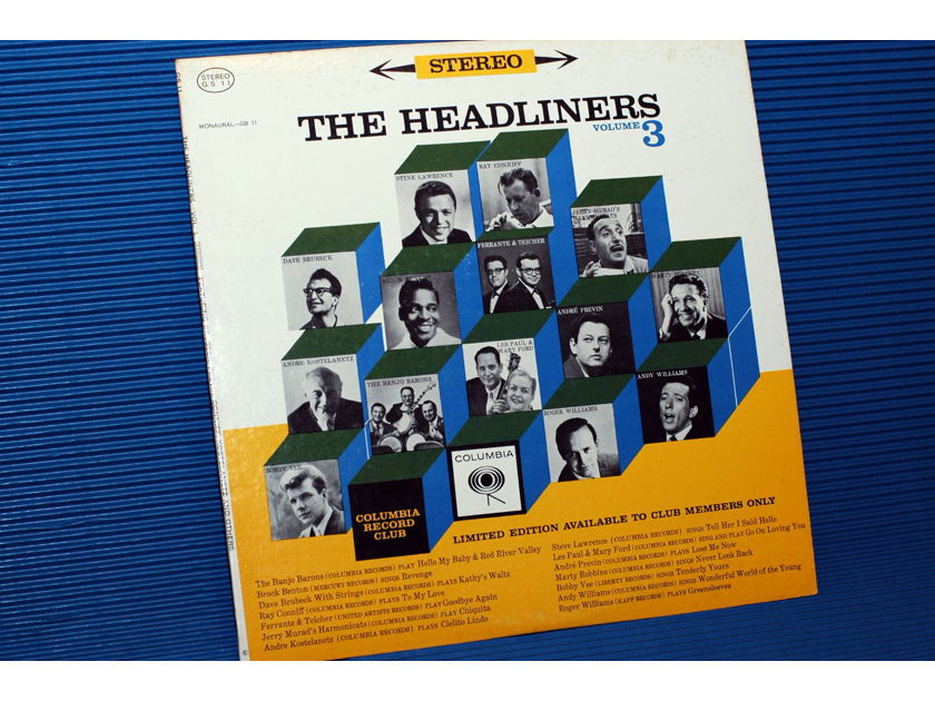 THE HEADLINERS -  - "Volume III" - Columbia Record Club 1962