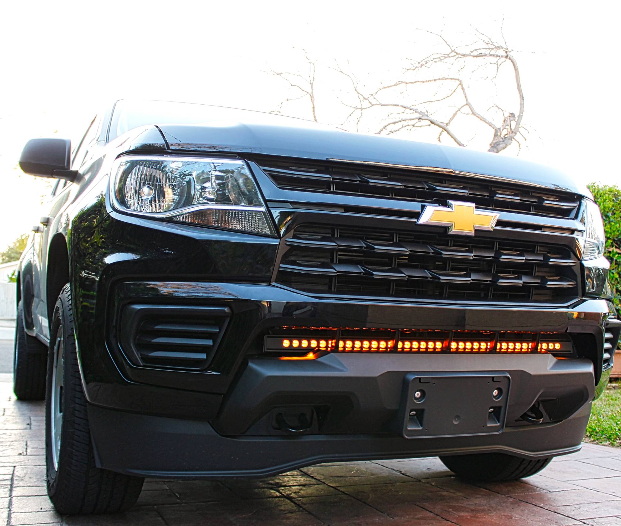 2021 2022 black Chevrolet Colorado with 40in light bar by M&R automotive 