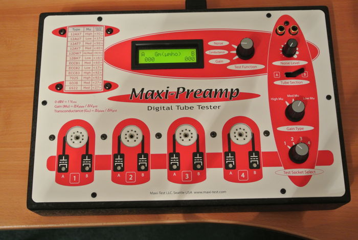 MaxiTest MaxiPreamp I Digital Tube Tester - Mint Condition