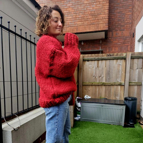 Giant Love Heart Sweater - Knitting Pattern