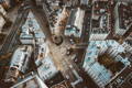 Vue aérienne de la ville de Nantes et ses boulevards