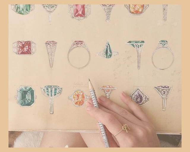 Design of rings on paper by sceona in Singapore