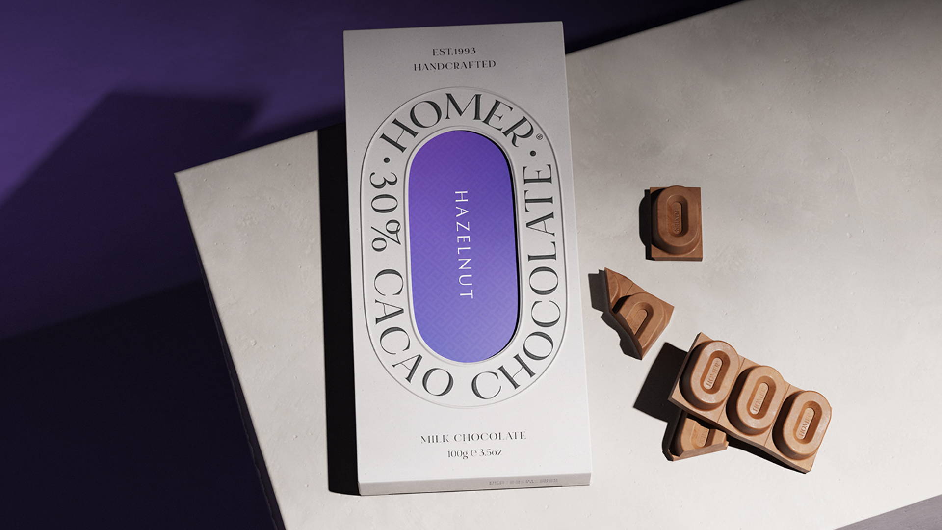 Featured image for Homer's Chocolate Packaging Is Minimalistic With An Artisanal Twist