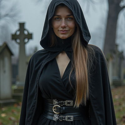 Photo generated by Secta Labs in style of Halloween Character Portraits