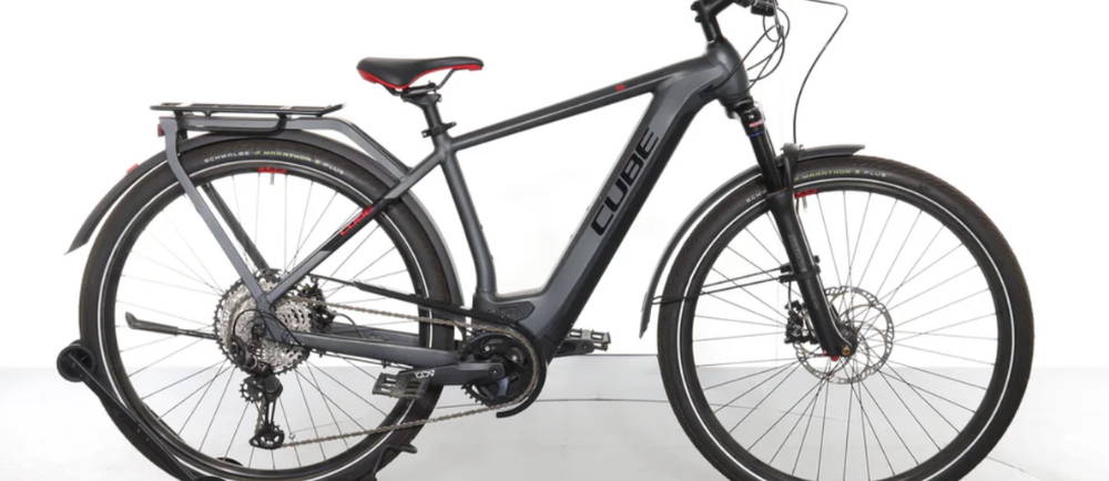a Cube Kathmandu Hybrid 45 electric city bike