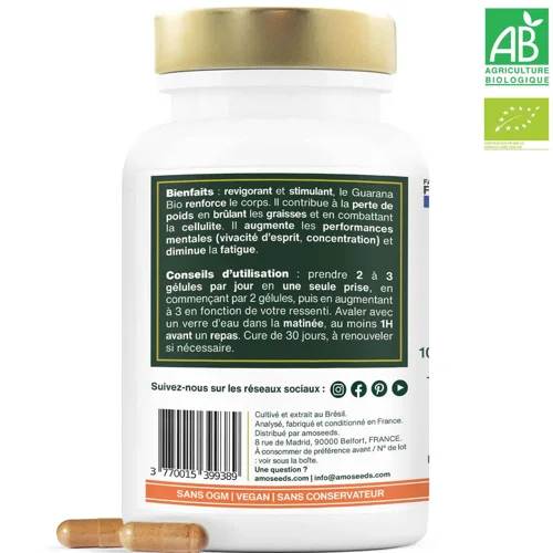 Natives Bio Guarana - Hochdosiert mit 10 % Guaranin