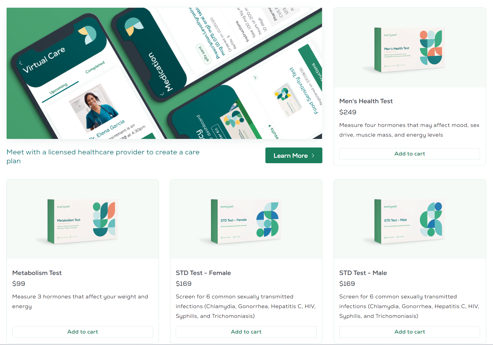 Everlywell product / service