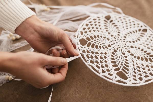 macrame dream catcher diy