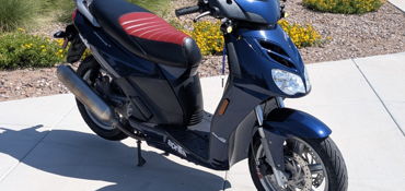 2009 APRILIA SPORTCITY CUBE 250 motorcycle for rent near Queen Creek, AZ