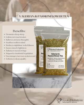 Valerian & Passionflower Herbal Sleep Tea – Rooted Solutions image 3