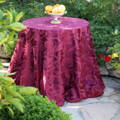 round melrose damask in red color