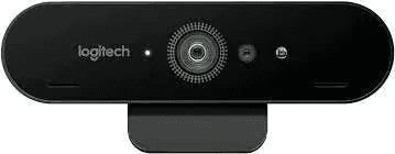 A Logitech Brio, one of the best cameras for recording YouTube videos