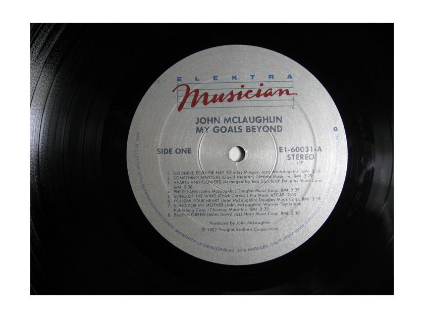 John McLaughlin - My Goal's Beyond - MASTERDISK Mastered Reissue 1982 Elektra Musician E1-60031