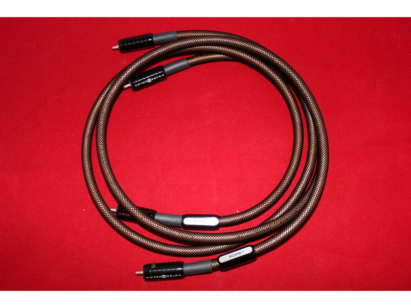 Wireworld Eclipse 7 1.0m RCA interconnect cable pair