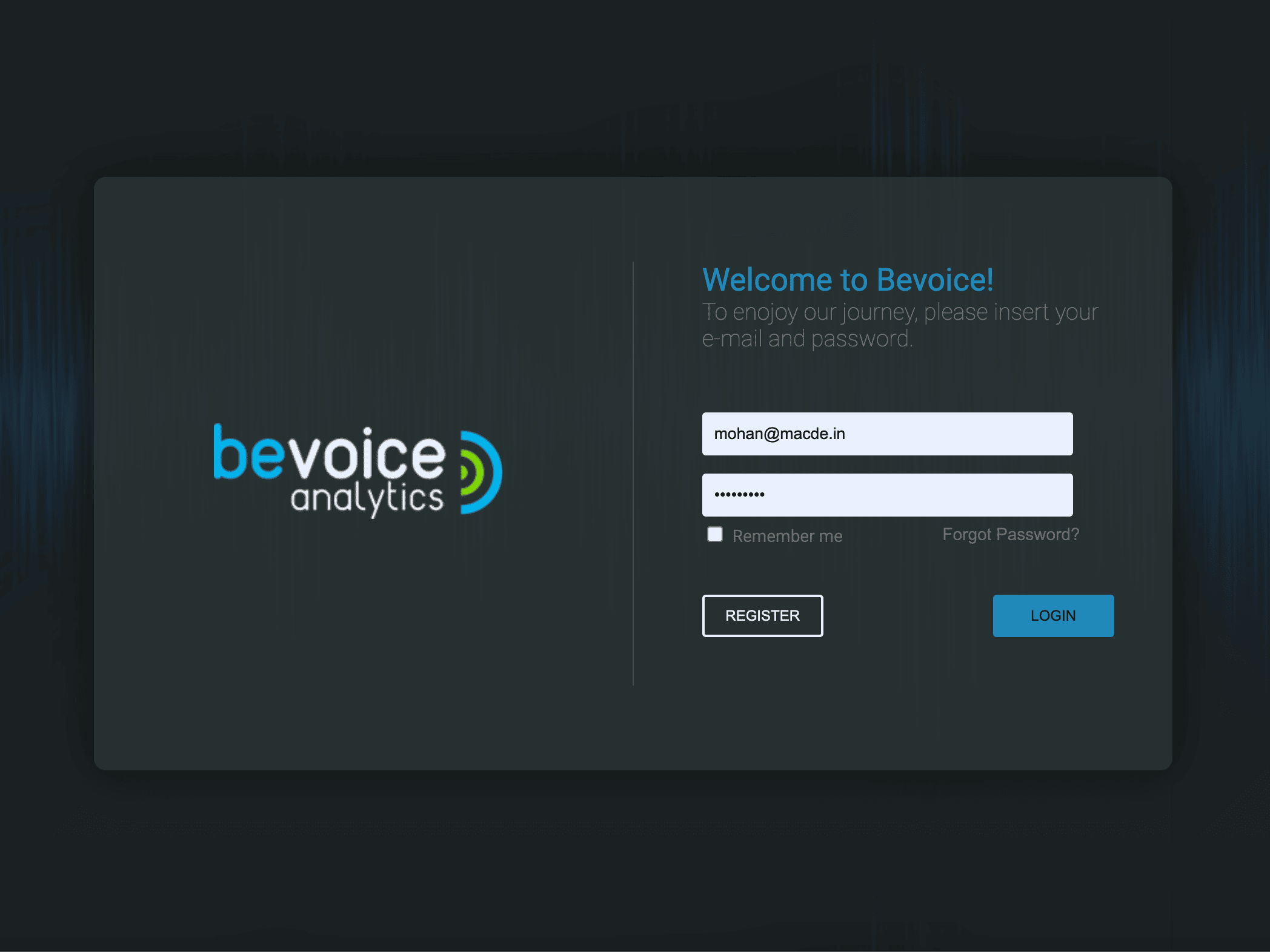 BeVoice Voice Analytics