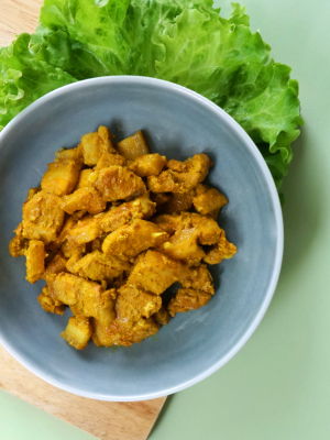 Pork Stir Fry in Turmeric Recipe