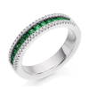 Shop diamond and emerald eternity rings-Pobjoy Diamonds