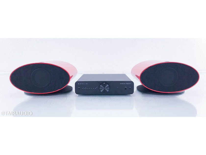 Musical Fidelity Merlin 1 Speaker System Red Pair w/ Amplifier (13602)