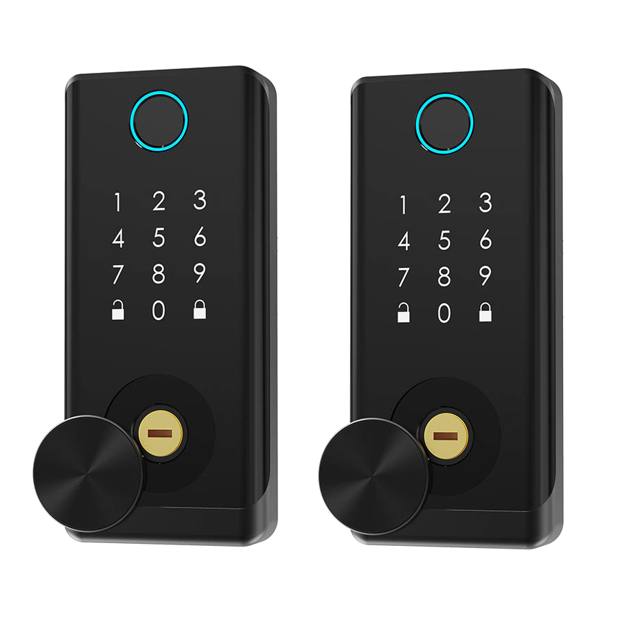 bluetooth door lock, smart lock with key, biometric lockset