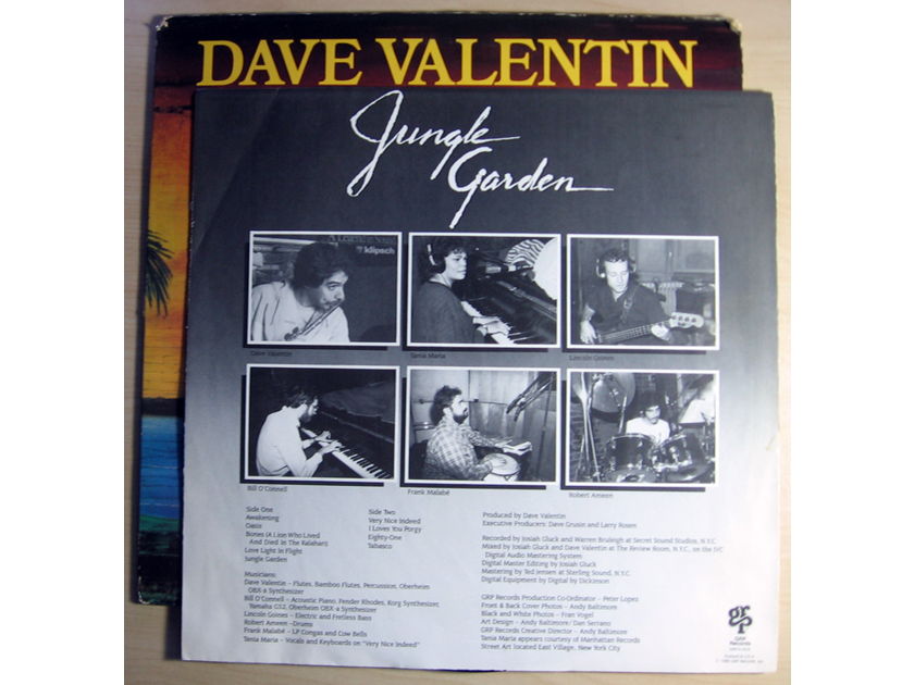 Dave Valentin - Jungle Garden -1985 GRP – GRP-A-1016
