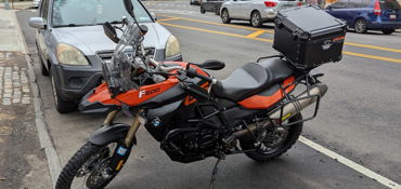 2010 BMW F 800 GS motorcycle for rent near Fort Lee, NJ